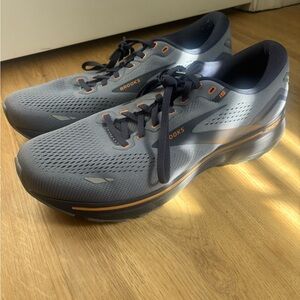 Brooks Navy and Orange Athletic Shoes